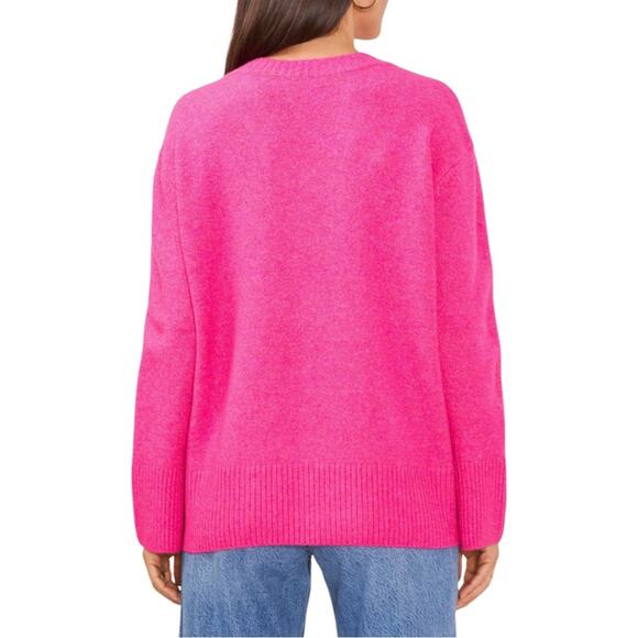 NWT Vince Camuto Pink V-Neck Sweater - Picture 4 of 7